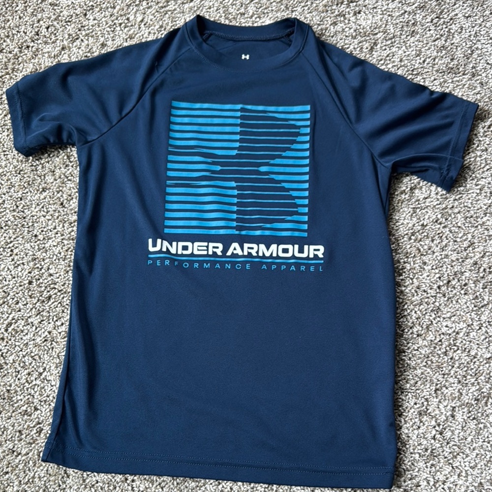 Under Armour Blue Rashguard Swim Top